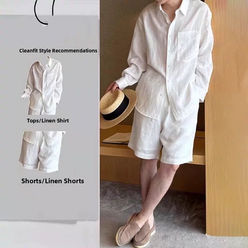 Lightweight Breathable Cotton  - Linen Shirt Breathable 评论和价格