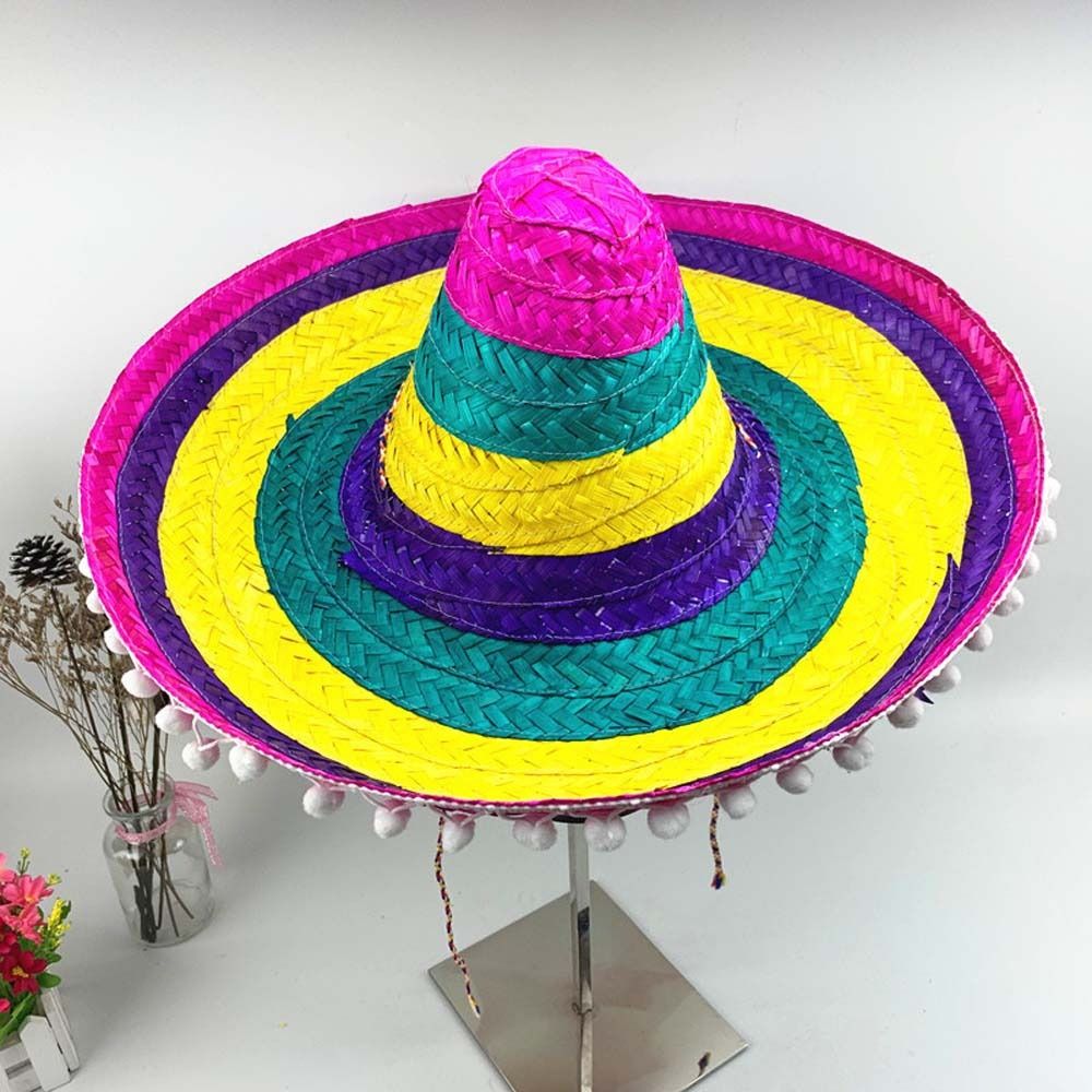 Summer Wide Brim Mexican Party - Bucket Hat Straw 评论和价格
