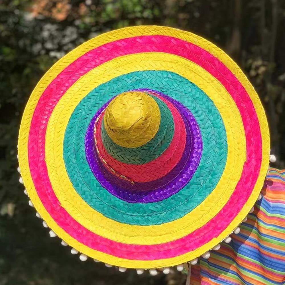 Summer Wide Brim Mexican Party - Bucket Hat Straw 评论和价格