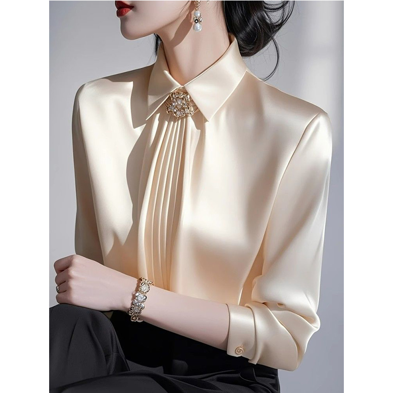 2025 Spring New Temperament Sa - Shirt Camp Collar 评论和价格