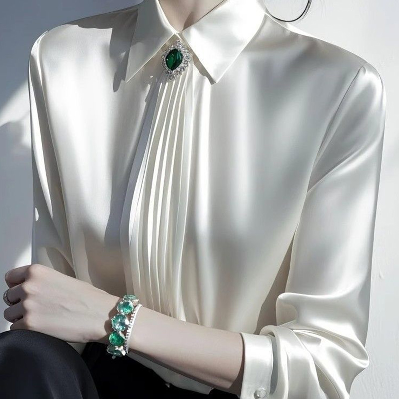 2025 Spring New Temperament Sa - Shirt Camp Collar 评论和价格