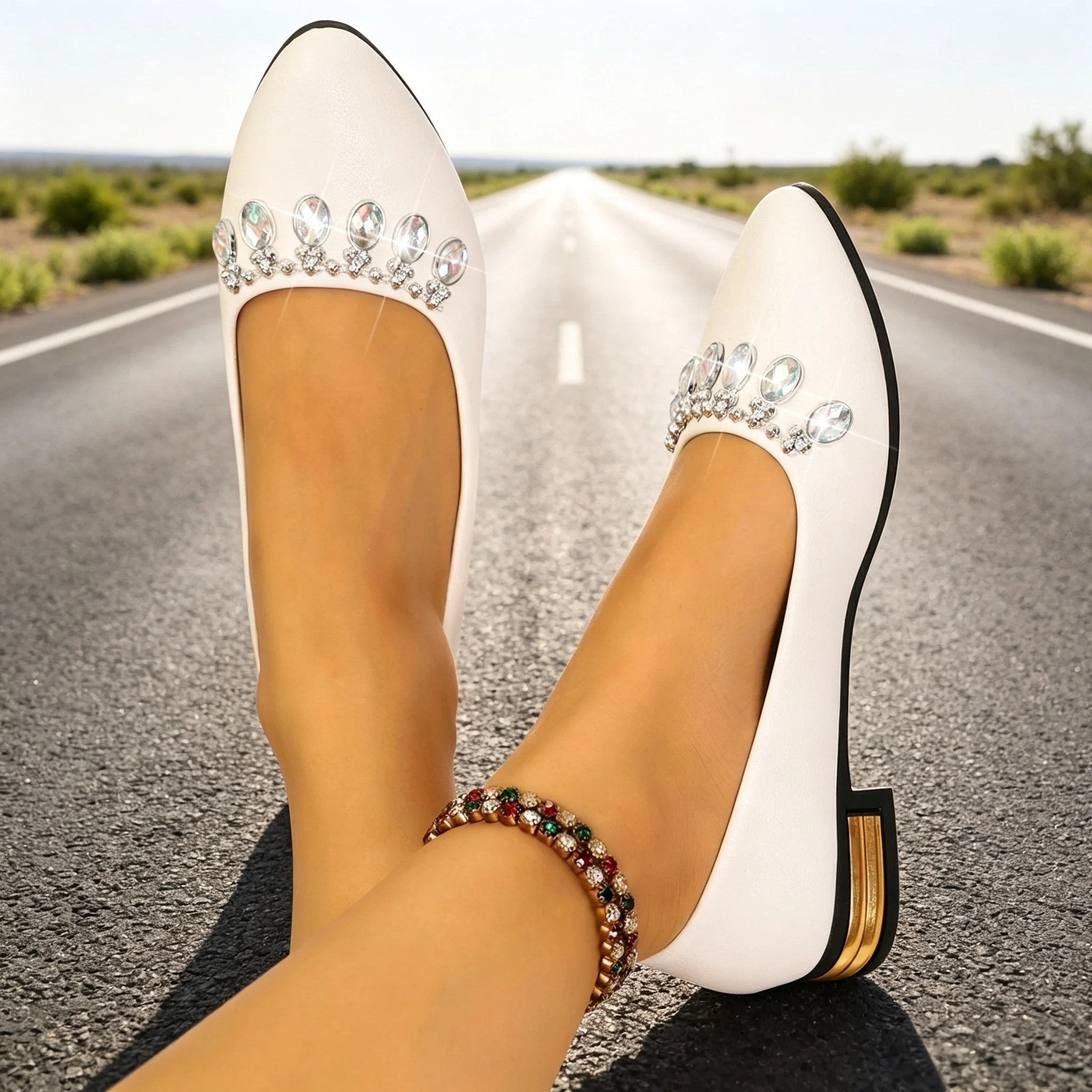 Women Flats Pointed Toe Ballet - Espadrille Slip On 评论和价格