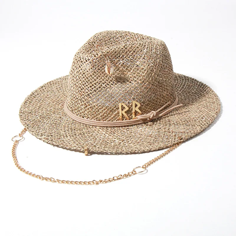 Panama Straw Sun Hat Wide Brim - Bucket Hat Straw 评论和价格